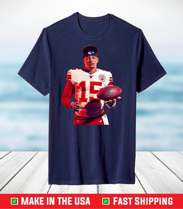 Patrick Mahomes - Kansas City Chiefs T-Shirt,Chiefs AFC Champions 2021 Football Shirt