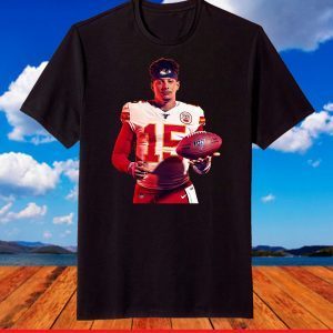 Patrick Mahomes - Kansas City Chiefs T-Shirt,Chiefs AFC Champions 2021 Football Shirt