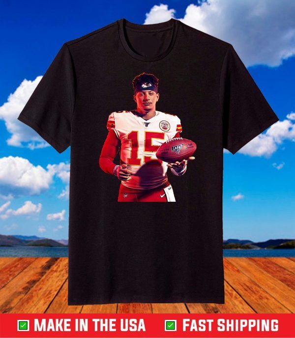 Patrick Mahomes - Kansas City Chiefs T-Shirt,Chiefs AFC Champions 2021 Football Shirt