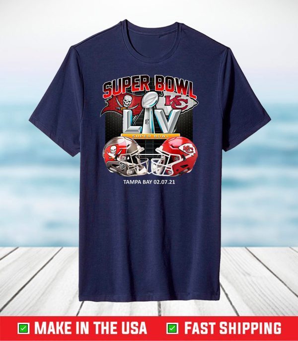 Super Bowl 2021 T-Shirt Tampa Bay Buccaneers vs Kansas City Chiefs T-Shirt