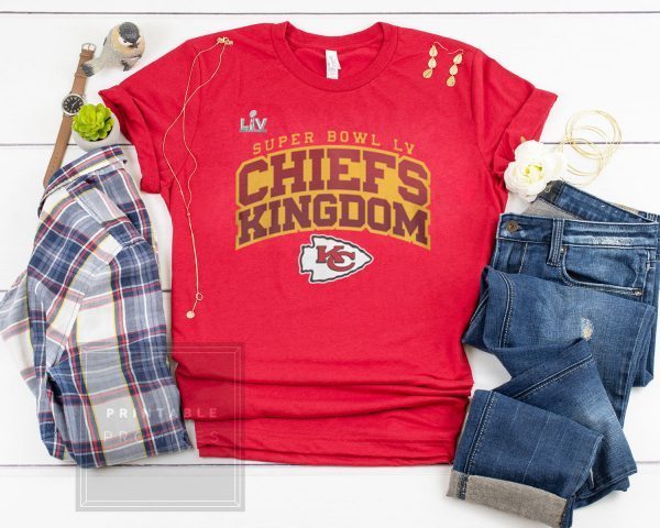Super Bowl LV Chiefs Kingdom T-Shirt, Kansas City Chiefs 2021 T-Shirt