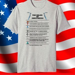 The Rules of Anesthesia Raglan Baseball T-Shirt