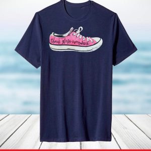 There’s glass everywhere sneaker shirt