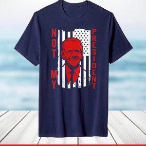 Vintage Joe Biden is not my president shirt Humor Anti Biden T-Shirt