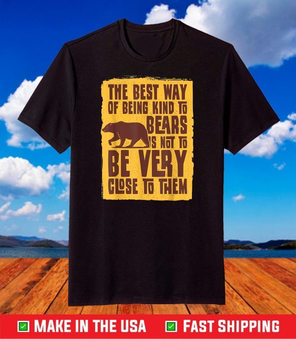 FUNNY WILDLIFE Shirt Bear Wildlife Conservation Zoo Crew T-Shirt