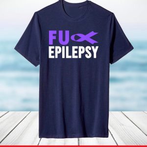 Fu Epilepsy T-Shirt - Epilepsy Awareness Purple Ribbon T-Shirt