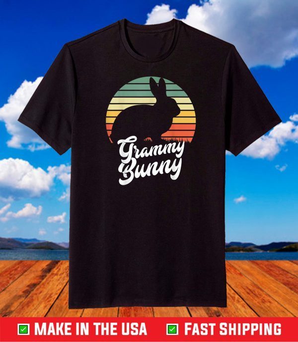 Grammy Bunny Happy Easter 2021 Easter Day Grammy Apparel T-Shirt