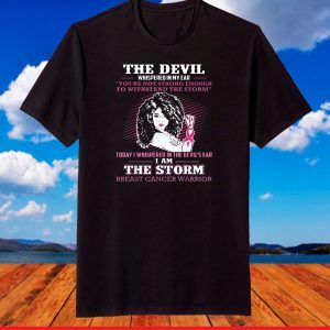 I am the storm Breast cancer warrior T-Shirt