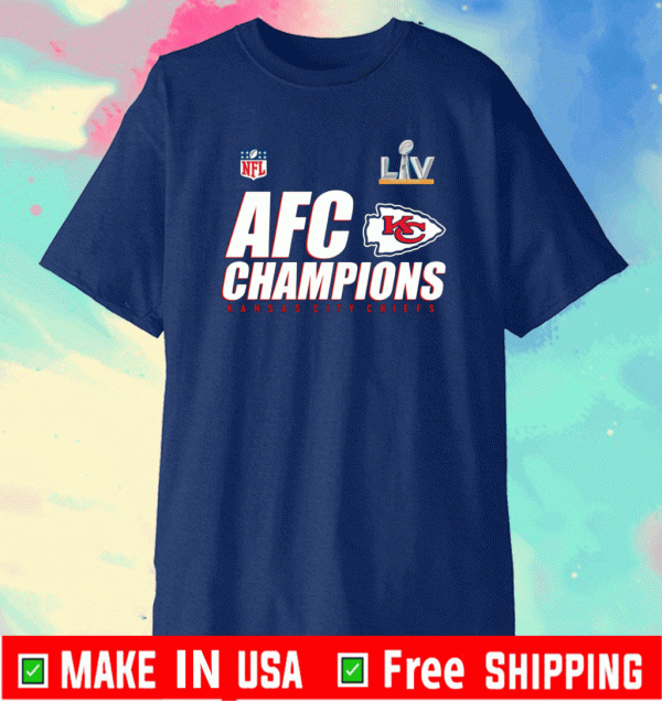Kansas City Chiefs AFC Champions Locker Room Trophy Collection T-Shirt, Chiefs Super Bowl 2021 Champions Football Shirt For Fan