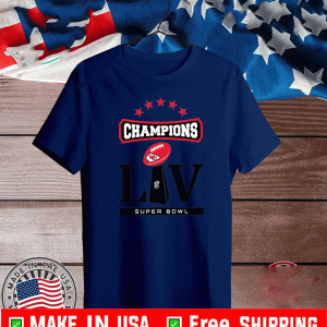 Kansas City Chiefs Kingdom Super Bowl LV 2021 Champions Football T-Shirt