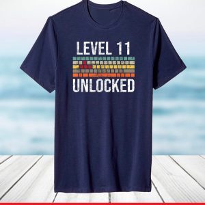 Level 11 Unlocked Gamer 11th Birthday Gift for Boys & Girls T-Shirt
