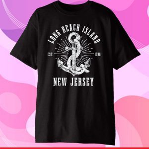 Long Beach Island Est 1690 New Jersey Vintage Nautical Unisex T-Shirt