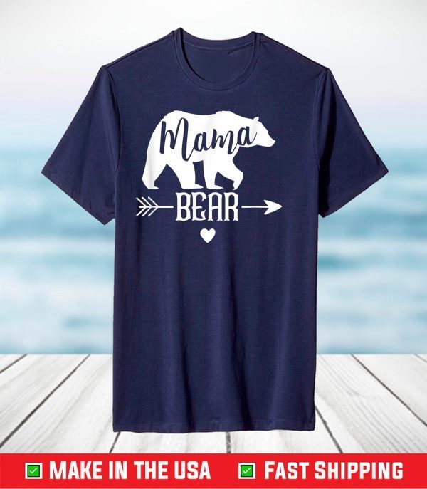 Mama Bear T Shirt Funny Best Mom of Boys 2021 Mothers Day T-Shirt