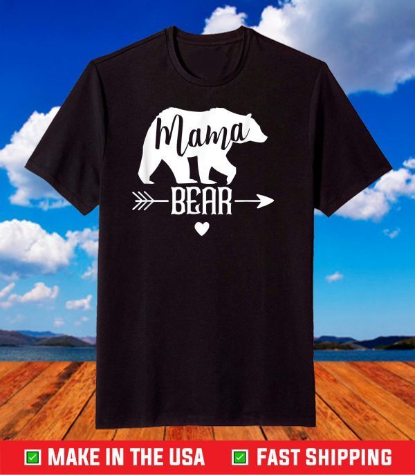 Mama Bear T Shirt Funny Best Mom of Boys 2021 Mothers Day T-Shirt