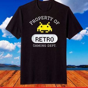 Mens Property of Retro Gaming Dept T-Shirt