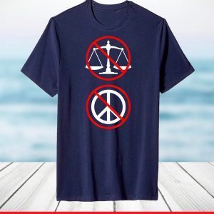 No Justice No Peace Symbols Black Lives Matter Protest T-Shirt