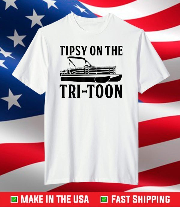 Pontoon Cool Tipsy On The Tri-Toon T-Shirt