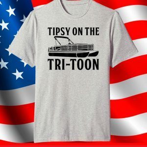 Pontoon Cool Tipsy On The Tri-Toon T-Shirt