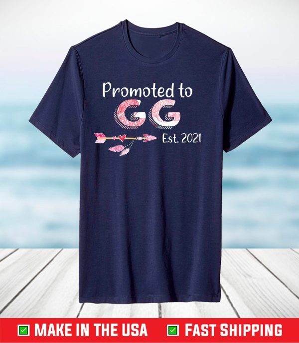 Promoted To Gg Est 2021 Tee Cute Mother's Day T-Shirt