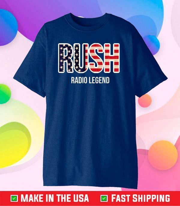 RUSH RADIO LEGEND Life Celebration Conservative Opinions Classic T-Shirt