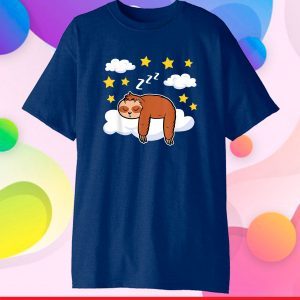 Sleeping Cute Sloth Pyjamas Pajamas Napping Dreaming Unisex T-Shirt