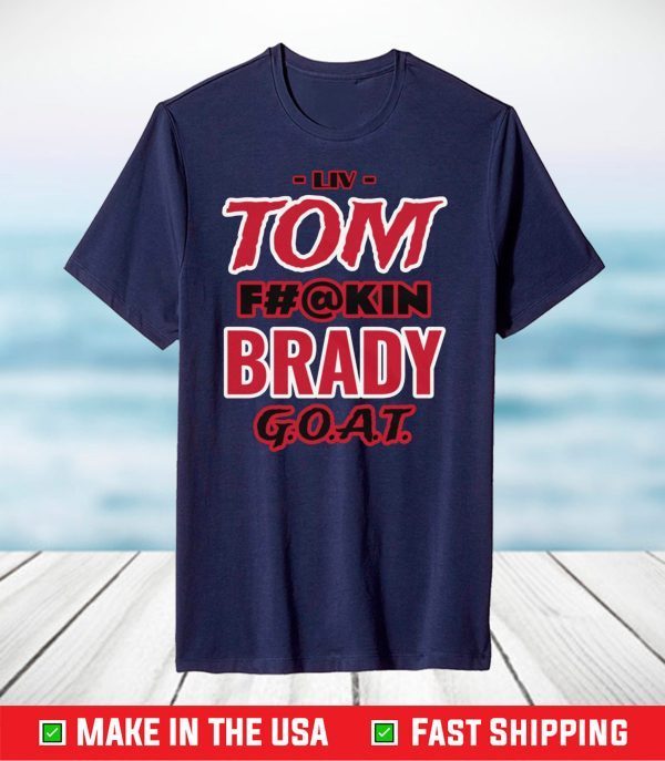 Tom Brady G.O.A.T. Superbowl 55 Champion Tampa Bay Buckaneers T-Shirt