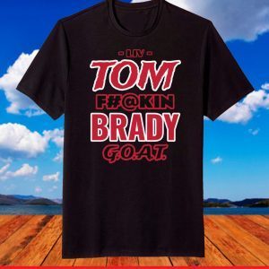Tom Brady G.O.A.T. Superbowl 55 Champion Tampa Bay Buckaneers T-Shirt