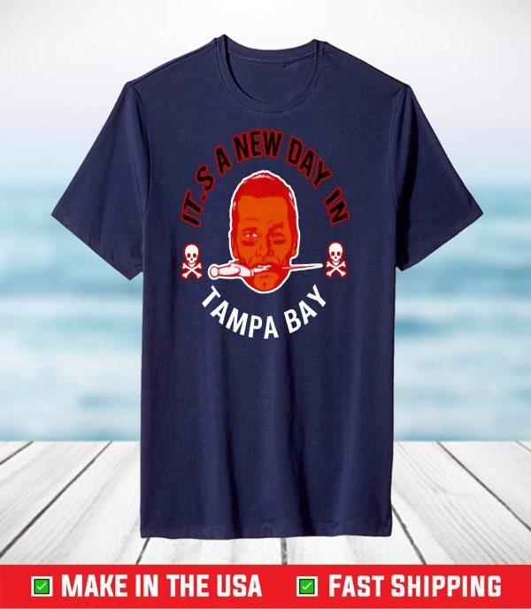 Tom Brady It’s A New Day In Tampa Bay Buccaneers T-Shirt, Tampa Bay NFL Champions Shirt