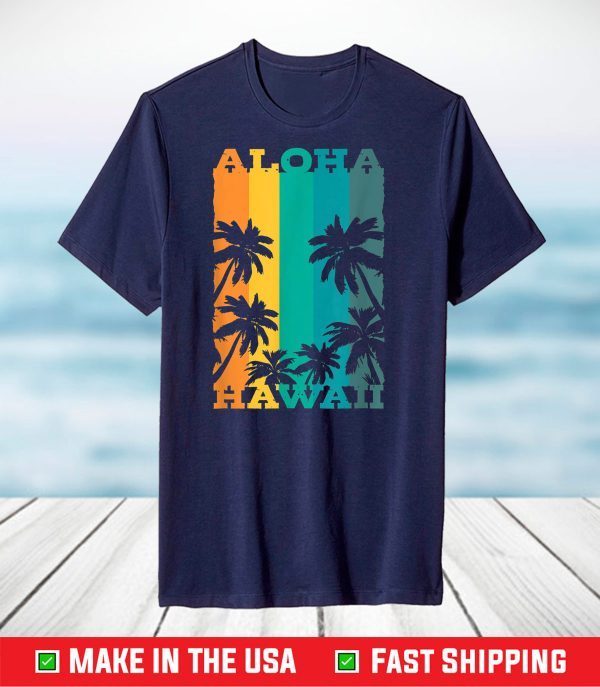 Vintage Aloha Hawaii Hawaiian Retro Big Island Maui T-Shirt