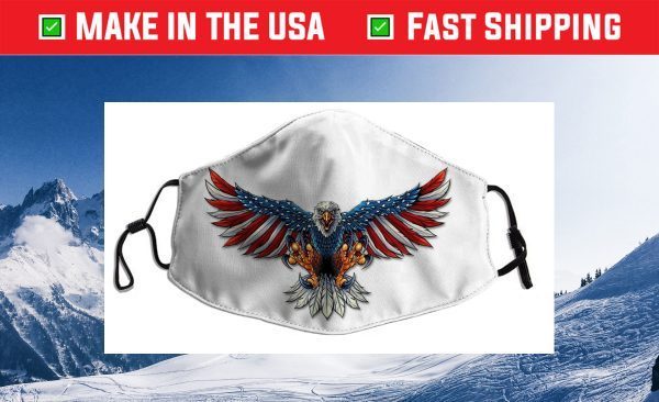 American Flag Eagle Filter Face Mask