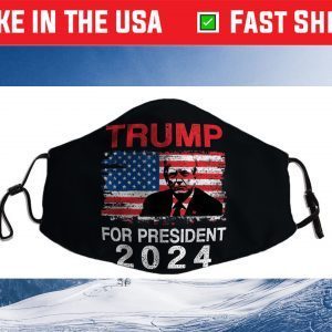 American Flag Trump For President 2024 Us 2021 Face Mask
