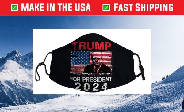 American Flag Trump For President 2024 Us 2021 Face Mask