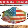 American flag Bee flowers Us 2021 Face Mask
