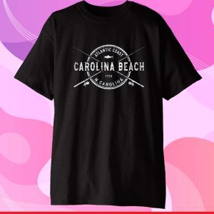 Carolina Beach NC Vintage Crossed Fishing Rods Classic T-Shirt