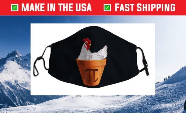 Chicken Pot PI Day Cloth Face Mask