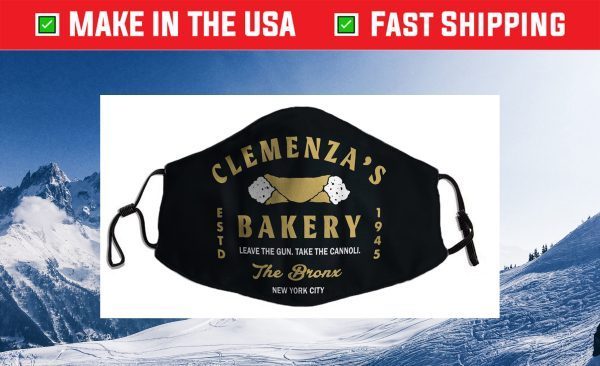 Clemenza's Bakery Leave The G-u-n Take The Can-noli Cloth Face Mask