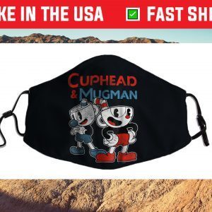 Cuphead & Mugman Dynamic Duo Graphic Cloth Face Mask