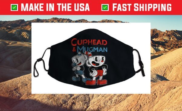 Cuphead & Mugman Dynamic Duo Graphic Cloth Face Mask