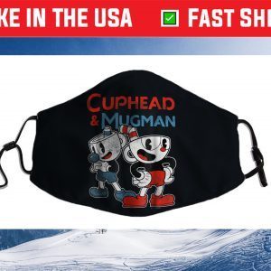 Cuphead & Mugman Dynamic Duo Graphic Cloth Face Mask