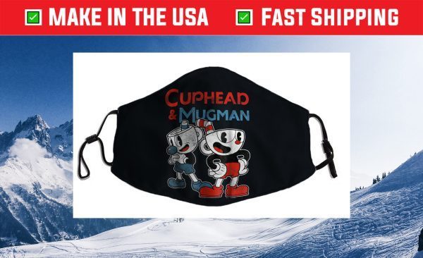 Cuphead & Mugman Dynamic Duo Graphic Cloth Face Mask