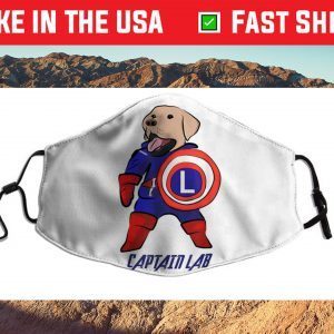 Cute Captain Labrador Retriever Funny Dog Puppy Pet Lover Filter Face Mask