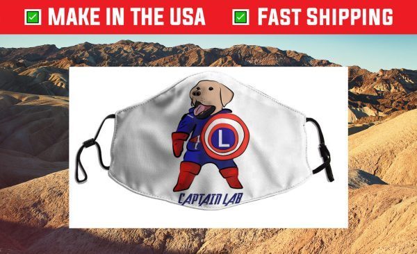 Cute Captain Labrador Retriever Funny Dog Puppy Pet Lover Filter Face Mask