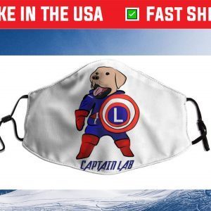 Cute Captain Labrador Retriever Funny Dog Puppy Pet Lover Filter Face Mask
