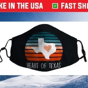 Cute Texas Girl Heart of Texas I love Tx Cloth Face Mask