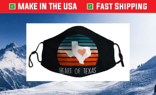 Cute Texas Girl Heart of Texas I love Tx Cloth Face Mask