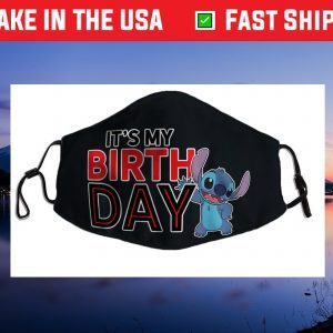Disney Lilo and Stitch Happy Birthday Filter Face Mask
