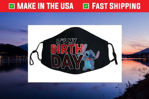 Disney Lilo and Stitch Happy Birthday Filter Face Mask