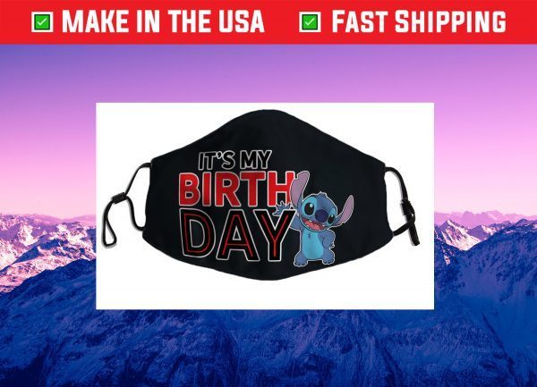 Disney Lilo and Stitch Happy Birthday Filter Face Mask