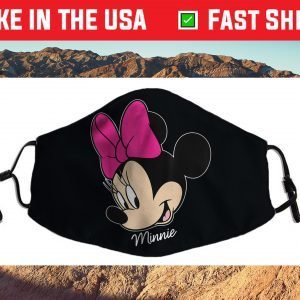 Disney Mickey And Friends Minnie Mouse Big Face Cloth Face Mask