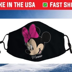 Disney Mickey And Friends Minnie Mouse Big Face Cloth Face Mask